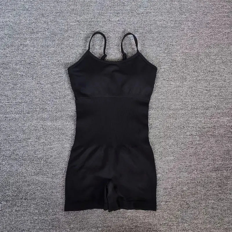 Seamless Fitness Sports Bodysuit: Sexy Peach Butt Lifting, Tummy Control & Chest Enhancing, Sling Shapewear for Yoga, Workout