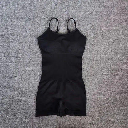 Seamless Fitness Sports Bodysuit: Sexy Peach Butt Lifting, Tummy Control & Chest Enhancing, Sling Shapewear for Yoga, Workout