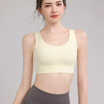 2025 Women's Racerback Sports Bra Tank, Breathable Moisture-Wicking Yoga Vest, Shockproof Support for Running, Pilates & Fitness