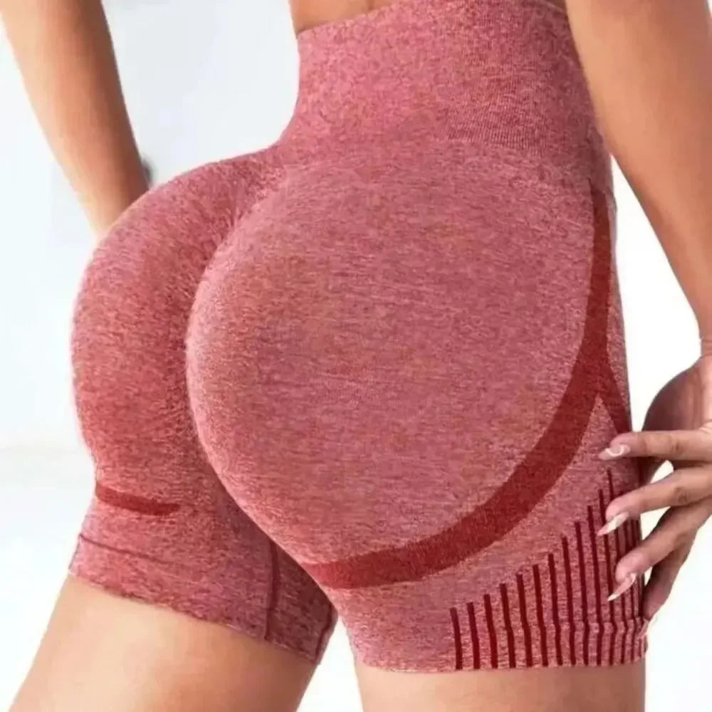 Pantalones Cortos de Yoga de Cintura Alta para Mujer, Pantalones Cortos de Entrenamiento, Levantamiento de Glúteos, Fitness, Gimnasio, Correr, Ropa Deportiva