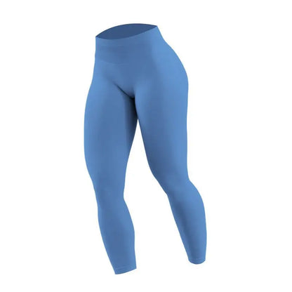 Women's Seamless Running Tights Matte Ribbed Yoga Pants High Stretch Sports Leggings for Workout Fitness Jogging Active Wear