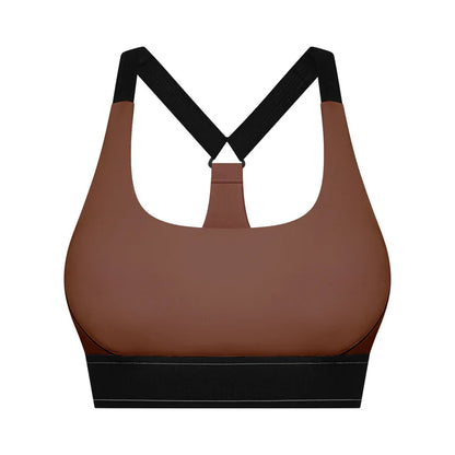 Women's High Waist Butt Lifting Yoga Set - High Impact Supportive Sports Bra and Leggings Gym Outfit with Contrast Color