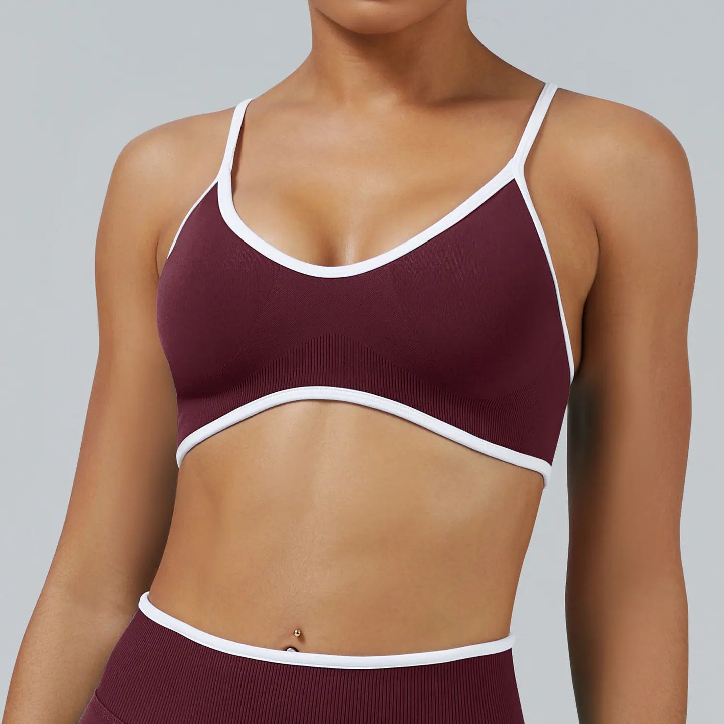 Women Adjustable Strap Beauty Back Sports Bra Shockproof Tight Vest Bra for Yoga Running Workout Outdoor Wear