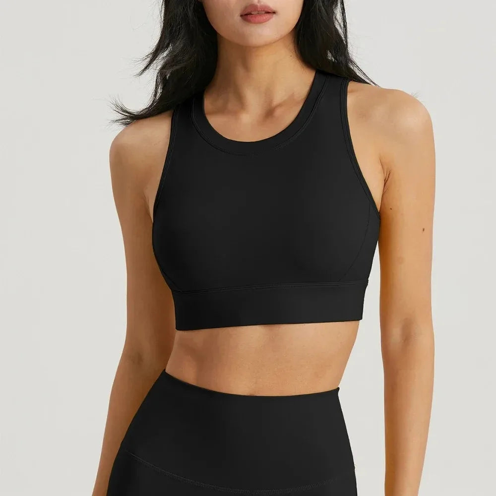 Sujetador deportivo de yoga para mujer, sujetador deportivo de gimnasio, sujetador de fitness, copa semifija, ropa para mujer, ropa interior deportiva de espalda hueca, mallas, top de entrenamiento