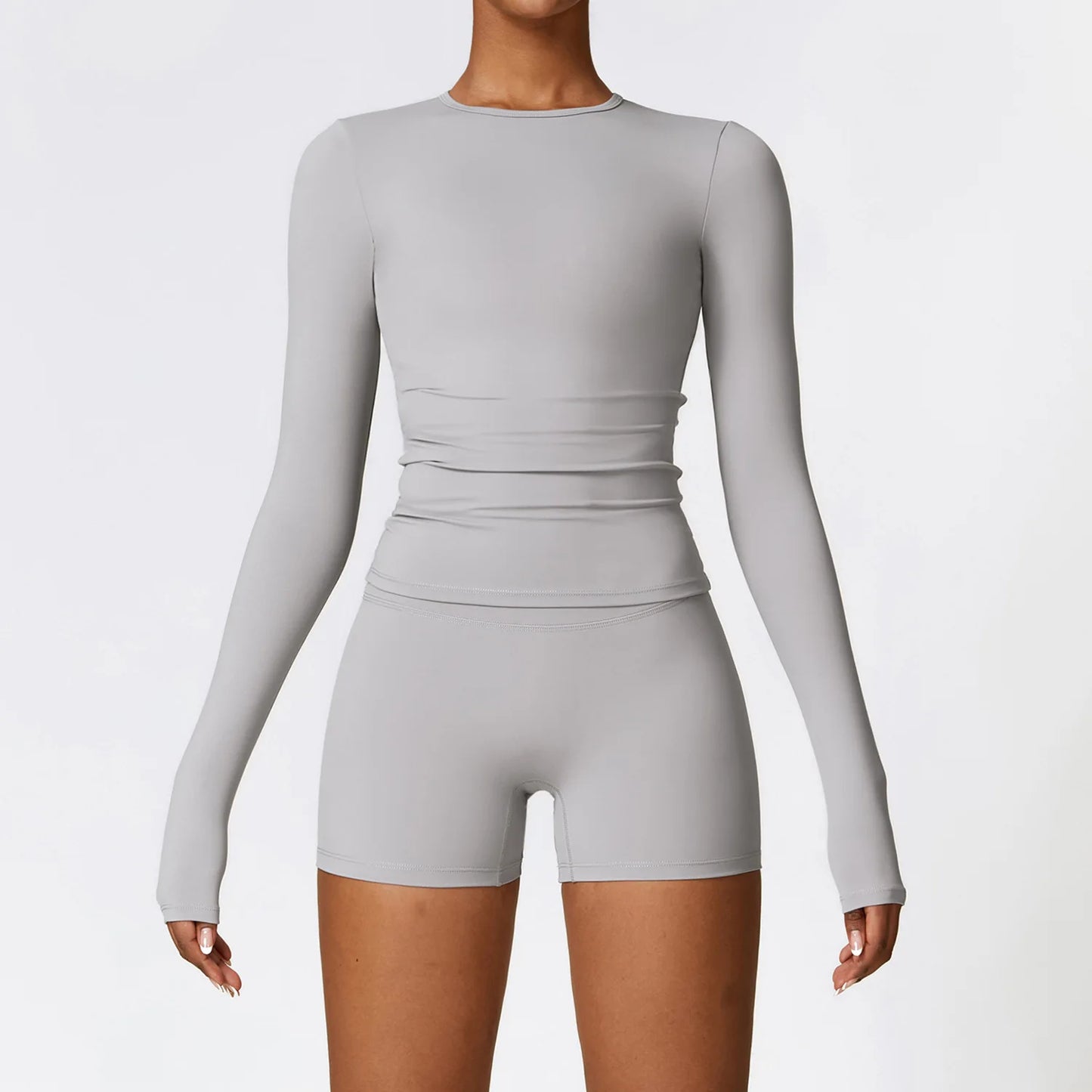 Women's Tight Yoga Tracksuit Workout Activewear 2 Piece Set for Winter Outdoor Running Athletic Sports Suit for Women