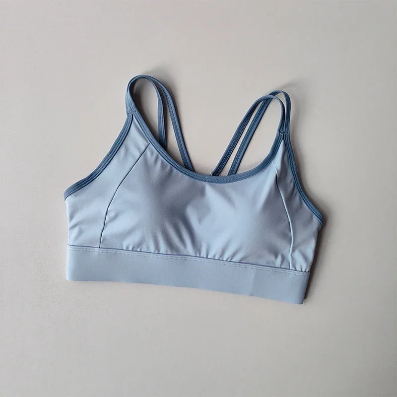 Sujetador deportivo para mujer, top push-up de fitness, fijo con almohadilla, sujetador de yoga, ropa interior, tops deportivos, sujetadores para actividades, chaleco para correr, ropa de gimnasio