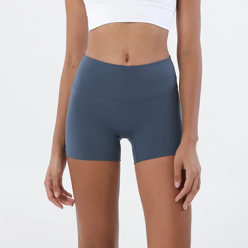 Pantalones Cortos de Entrenamiento de Cintura Alta para Mujer, Deportivos Súper Elásticos, Suaves como la Mantequilla, para Fitness, Yoga, Tipo Biker