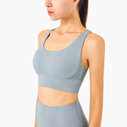 Women's Naked Feeling Sports Bra and Leggings Set - 2 Piece Gym Outfit for Yoga, Fitness, Workout Female Workout Clothing