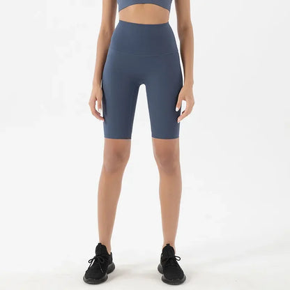 Pantalones cortos deportivos para mujer, cintura alta, yoga, ajuste entallado, levantamiento de glúteos, gimnasio, correr, alta elasticidad, ciclista, cintura alta, entrenamiento, gimnasio.