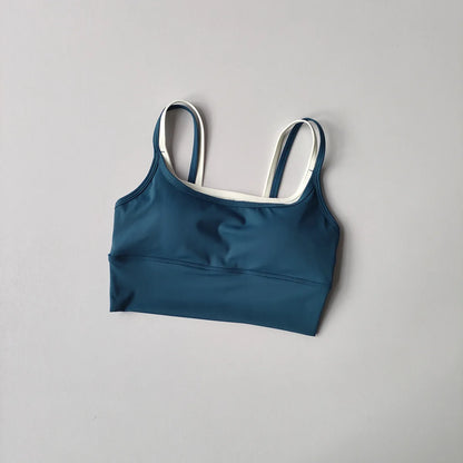 Sujetador deportivo racerback de mujer con efecto "Nude-Feel" – Chaleco de yoga antisacudidas y antideslizante – Top de fitness para correr, yoga y entrenamientos de gimnasio