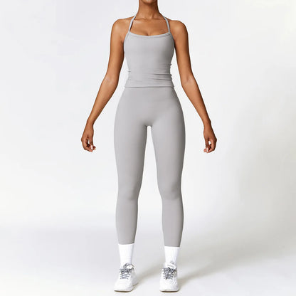 Women's Tight Yoga Tracksuit Workout Activewear 2 Piece Set for Winter Outdoor Running Athletic Sports Suit for Women