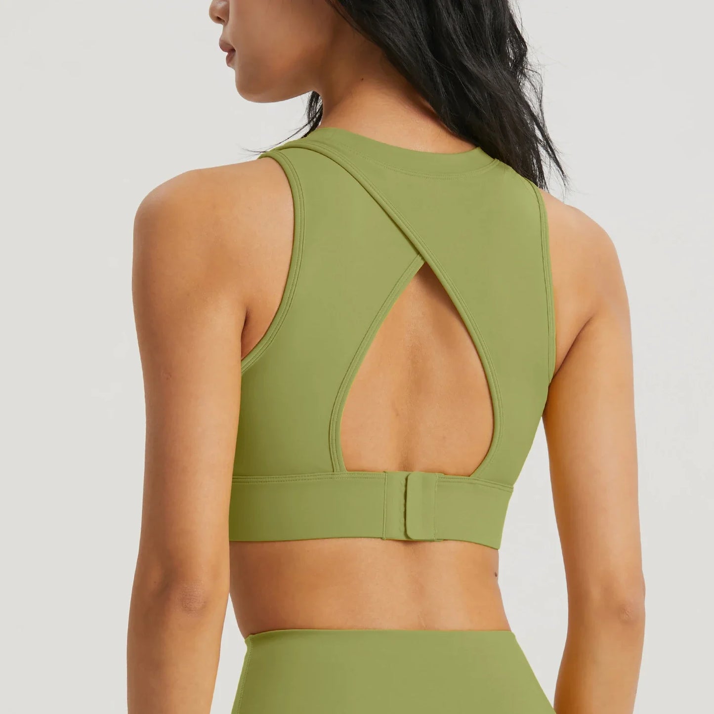 Sujetador deportivo de yoga para mujer, sujetador deportivo de gimnasio, sujetador de fitness, copa semifija, ropa para mujer, ropa interior deportiva de espalda hueca, mallas, top de entrenamiento