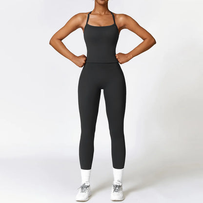Women's Tight Yoga Tracksuit Workout Activewear 2 Piece Set for Winter Outdoor Running Athletic Sports Suit for Women