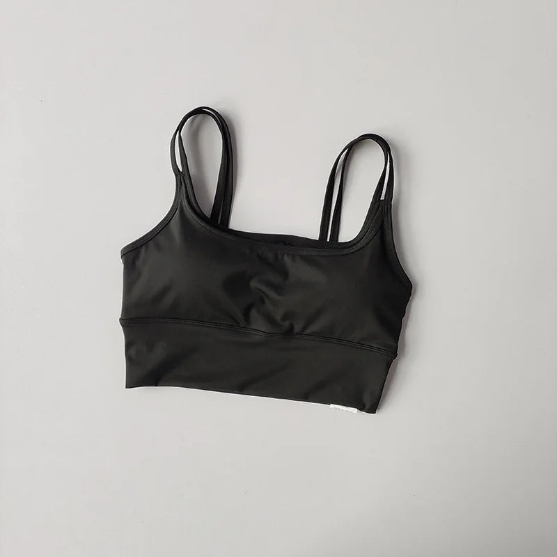 Sujetador deportivo racerback de mujer con efecto "Nude-Feel" – Chaleco de yoga antisacudidas y antideslizante – Top de fitness para correr, yoga y entrenamientos de gimnasio