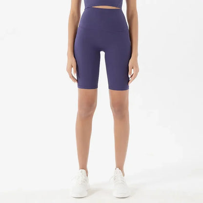 Pantalones cortos deportivos para mujer, cintura alta, yoga, ajuste entallado, levantamiento de glúteos, gimnasio, correr, alta elasticidad, ciclista, cintura alta, entrenamiento, gimnasio.