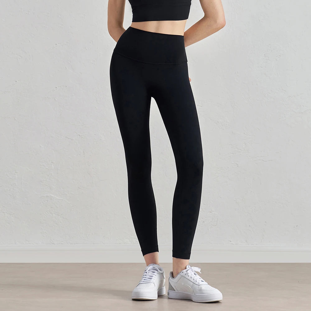 Pantalones de yoga de cintura alta para mujer que levantan los glúteos - Mallas de cadera de melocotón que no se enrollan, leggings finos de verano para control de abdomen para hacer ejercicio