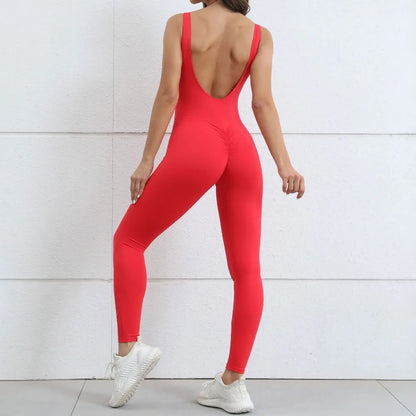 Mono de gimnasio de una pieza para mujer - Monos cortos deportivos de yoga para entrenamiento, mono de fitness elástico para entrenamiento femenino, bodys de alta elasticidad