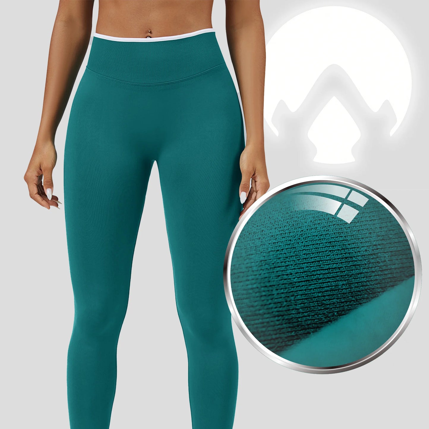 Pantalones ceñidos de punto sin costuras de talle alto con realce de cadera, leggings elásticos para yoga, correr, gimnasio al aire libre, mallas de ejercicio
