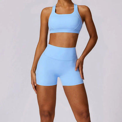 Conjunto de ropa de yoga de primavera para mujer - Ropa deportiva de secado rápido con efecto "naked feel" para entrenamiento de gimnasio, running matutino y fitness
