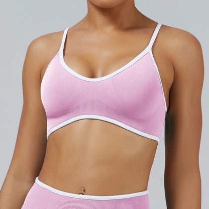 Women Adjustable Strap Beauty Back Sports Bra Shockproof Tight Vest Bra for Yoga Running Workout Outdoor Wear
