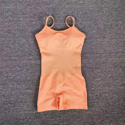 Seamless Fitness Sports Bodysuit: Sexy Peach Butt Lifting, Tummy Control & Chest Enhancing, Sling Shapewear for Yoga, Workout