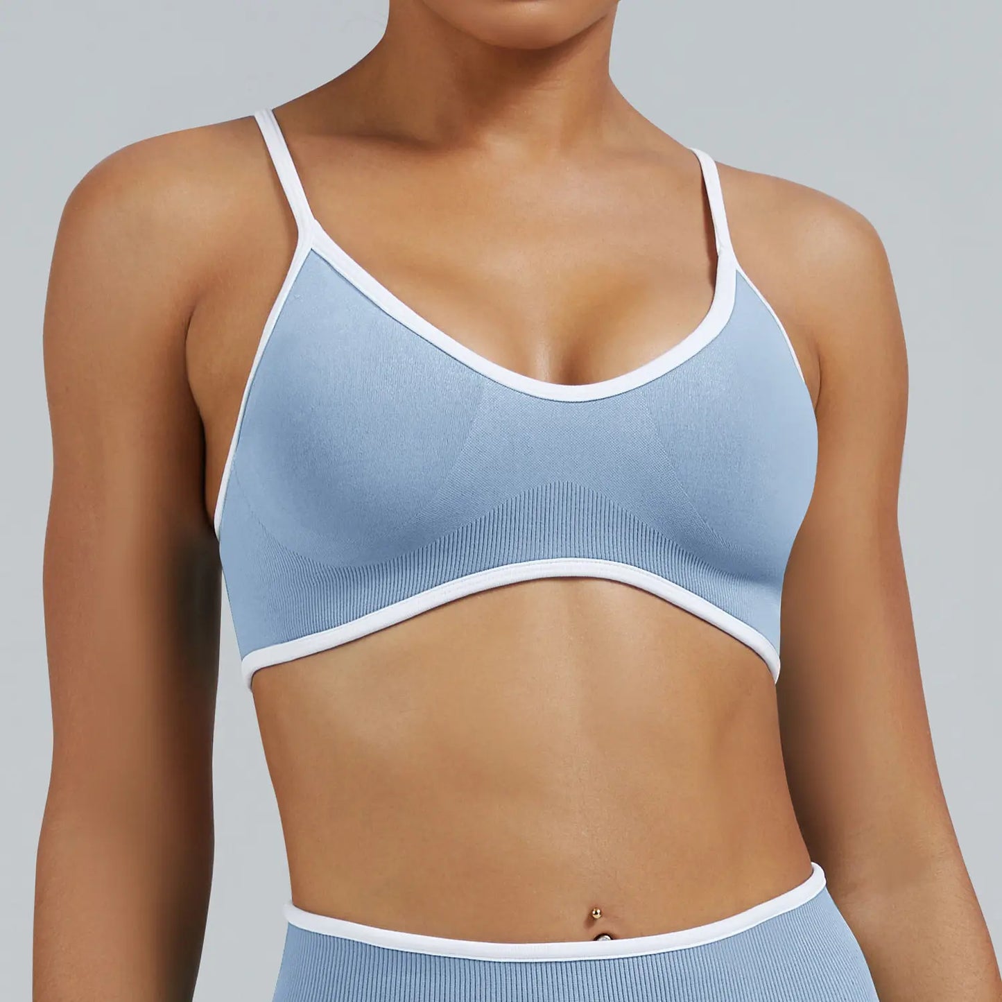 Women Adjustable Strap Beauty Back Sports Bra Shockproof Tight Vest Bra for Yoga Running Workout Outdoor Wear