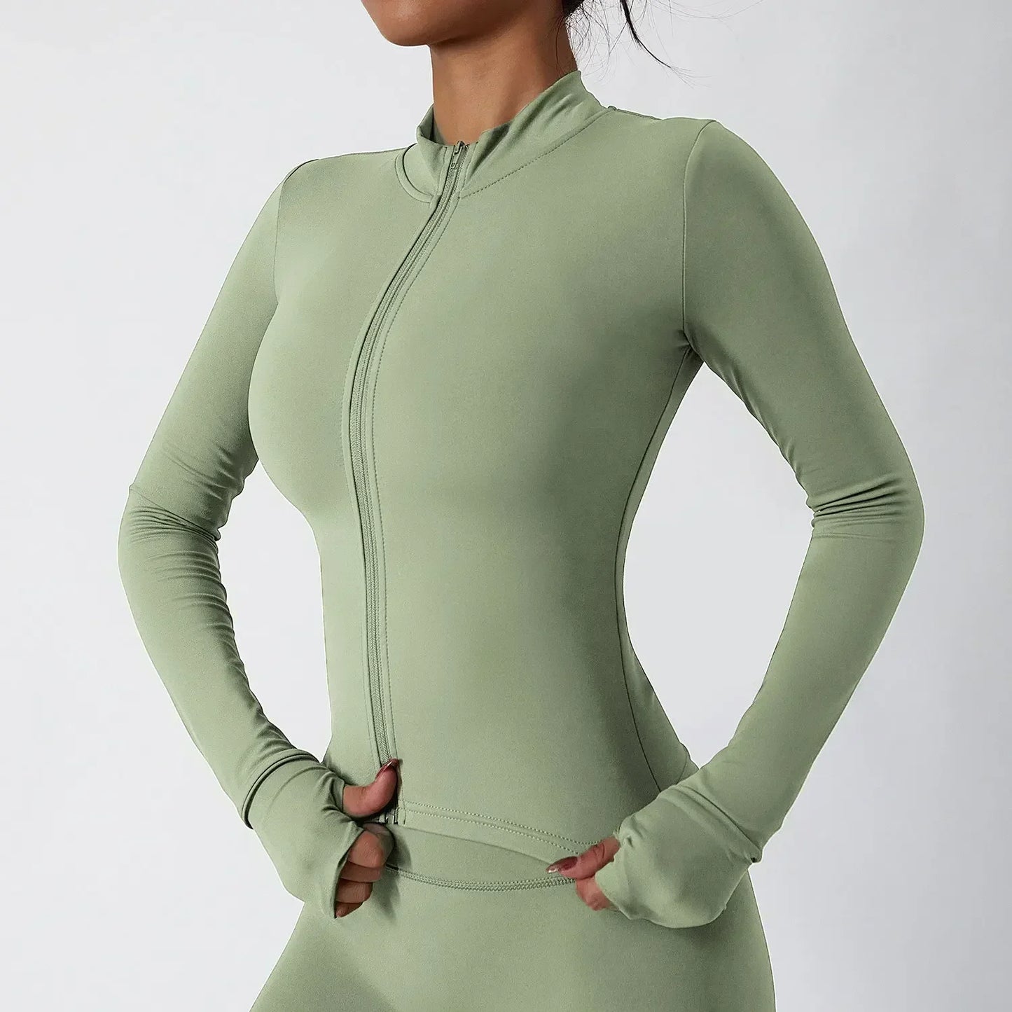Chaqueta de gimnasio con bolsillos con cremallera, ropa deportiva duradera, ligera para mujer, chaqueta de running transpirable, abrigo de gimnasio para entrenamiento