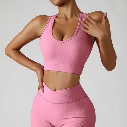 Conjunto Deportivo de Yoga de 3 Piezas, Suave y Transpirable, Traje de Gimnasio de Cintura Alta, Ropa Deportiva para Mujer, Conjunto de Entrenamiento para Mujer, Chándal