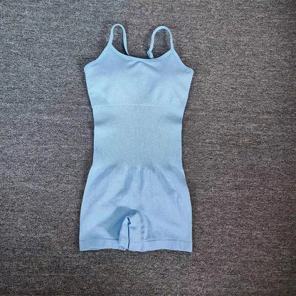 Seamless Fitness Sports Bodysuit: Sexy Peach Butt Lifting, Tummy Control & Chest Enhancing, Sling Shapewear for Yoga, Workout