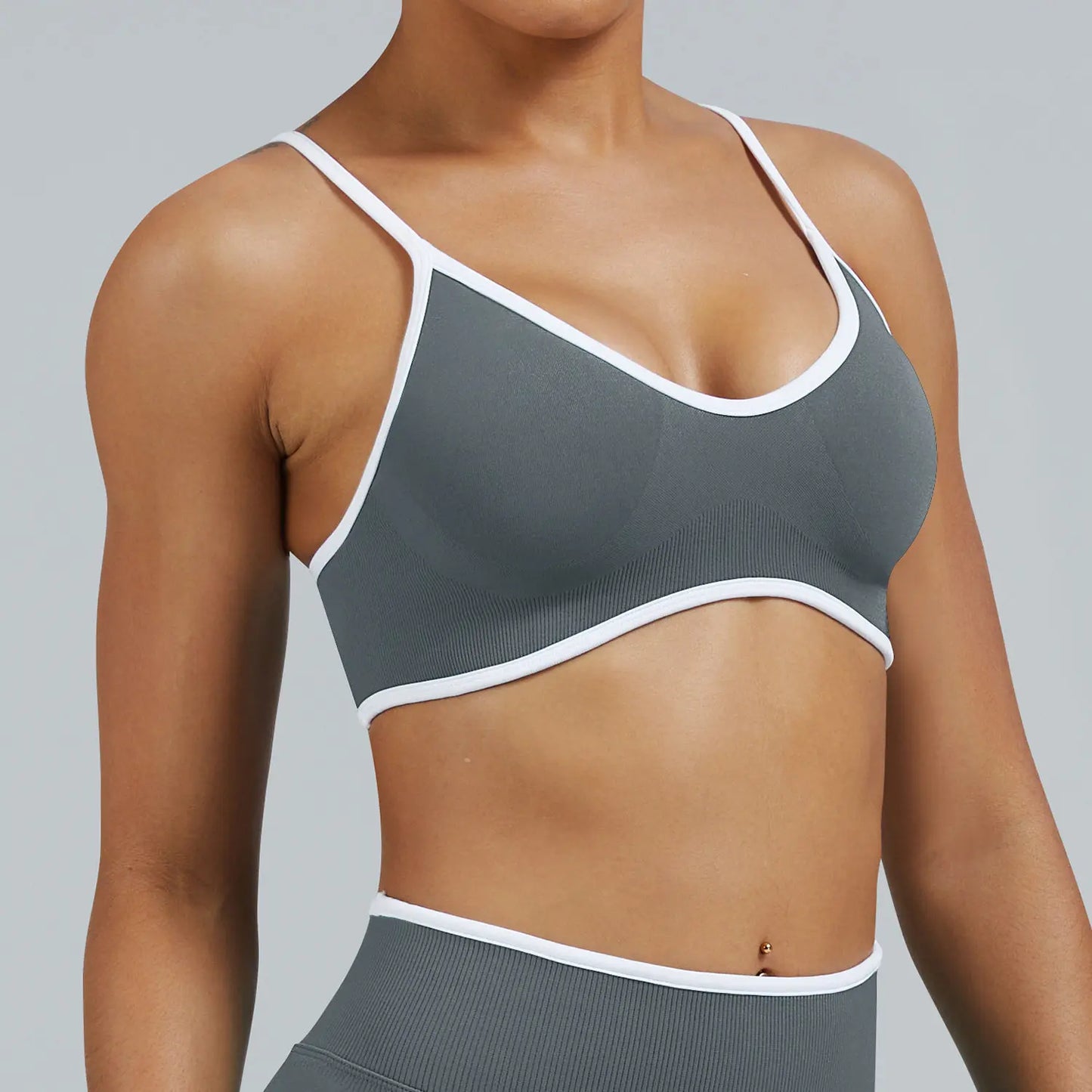 Women Adjustable Strap Beauty Back Sports Bra Shockproof Tight Vest Bra for Yoga Running Workout Outdoor Wear