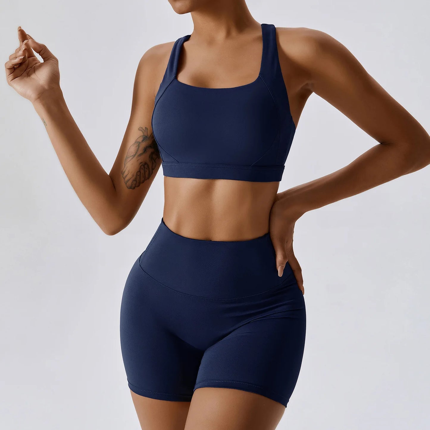Conjunto de ropa de yoga de primavera para mujer - Ropa deportiva de secado rápido con efecto "naked feel" para entrenamiento de gimnasio, running matutino y fitness