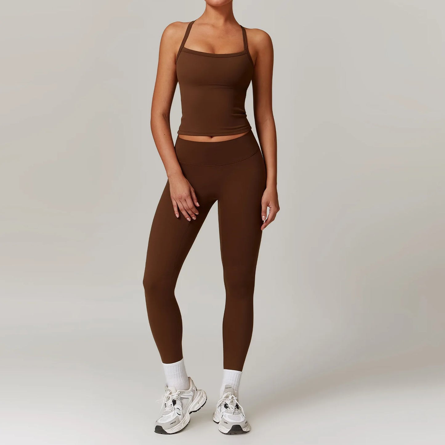 Women's Tight Yoga Tracksuit Workout Activewear 2 Piece Set for Winter Outdoor Running Athletic Sports Suit for Women