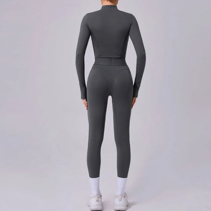 Women's Yoga Jumpsuit – Two-Side Mesh Design, Tight Elastic Waistband Thumb Hole Slim-Fit Activewear for Sports Fitness Workouts