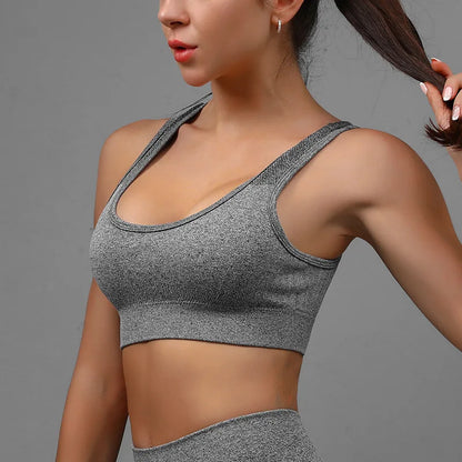 Conjunto de entrenamiento de yoga de 2 piezas para mujer, sujetador deportivo de alto impacto y pantalones cortos de cintura alta con control de abdomen para gimnasio, correr Verano 2025