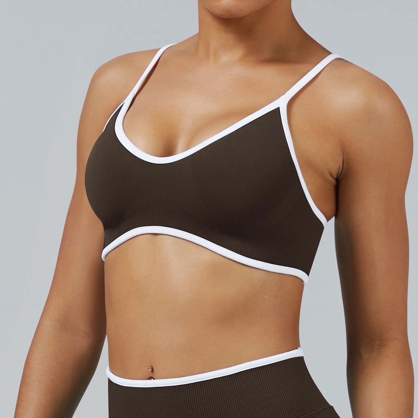 Women Adjustable Strap Beauty Back Sports Bra Shockproof Tight Vest Bra for Yoga Running Workout Outdoor Wear