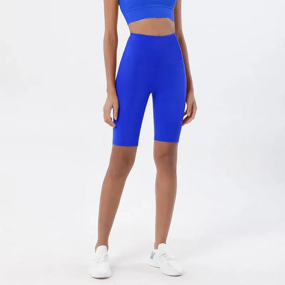 Pantalones cortos deportivos para mujer, cintura alta, yoga, ajuste entallado, levantamiento de glúteos, gimnasio, correr, alta elasticidad, ciclista, cintura alta, entrenamiento, gimnasio.