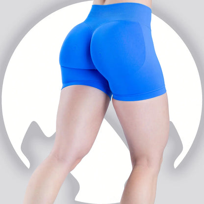 Pantalones cortos de yoga sin costuras de cintura alta para mujer, levantamiento de cadera, transpirables, elásticos, deportivos para correr al aire libre, fitness, entrenamiento diario
