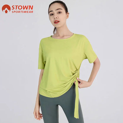 Short Sleeve with Side Drawstring