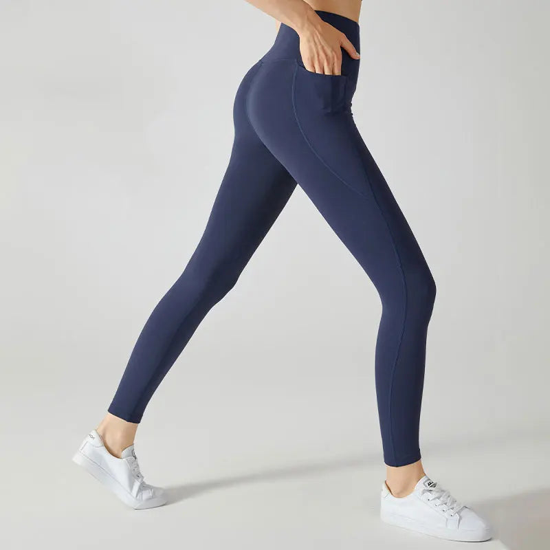 Mallas de yoga de forro polar Stown Sportswear con bolsillos laterales, alta elasticidad, leggings de gimnasio de invierno 2022, deportivos para mujer, fitness, push up
