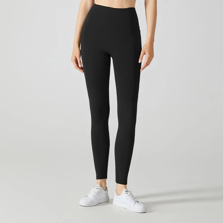 Mallas de yoga de forro polar Stown Sportswear con bolsillos laterales, alta elasticidad, leggings de gimnasio de invierno 2022, deportivos para mujer, fitness, push up