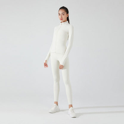 Conjuntos deportivos Stown Sportswear para mujer, conjunto de fitness push up para mujer, chaqueta polar y leggings, traje de yoga de dos piezas para deportes